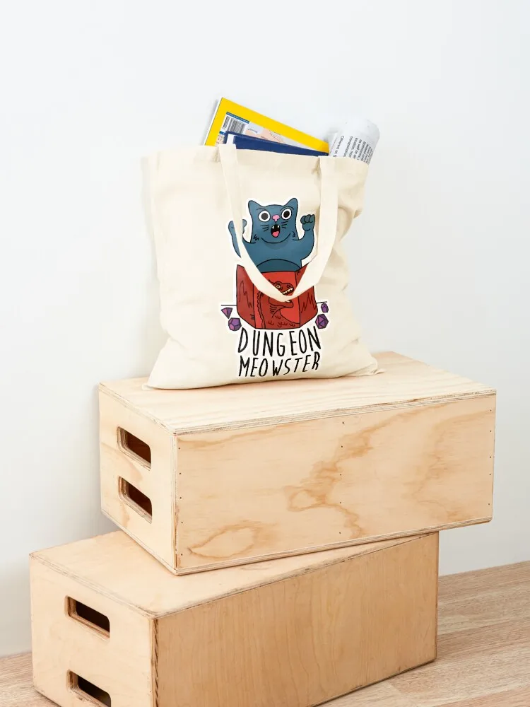 Dungeon Meowster Einkaufstasche Damentasche Damen Shopper Tasche Einkaufswagen Canvas Tote