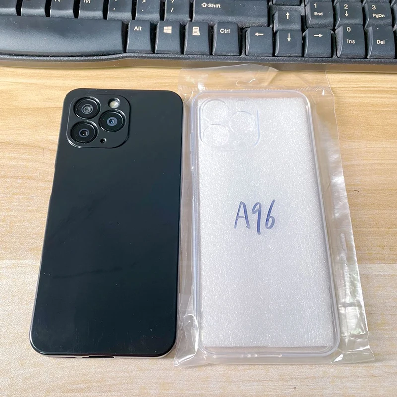 Miękkie silikonowe etui na telefon do Blackview A96 TPU Pokrowiec na telefon Czarne przezroczyste etui do Blackview BV A96 Powłoka ochronna