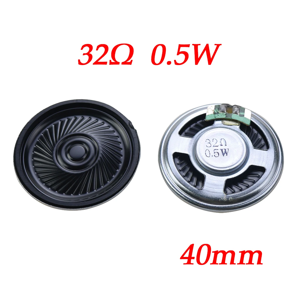 1PCS Ultra Thin Mini Speaker 32Ohm 0.5 Watt 0.5W 32R Speaker Diameter 28MM 36MM 40MM  2.8CM 3.6CM 4CM  Suona Buzzer