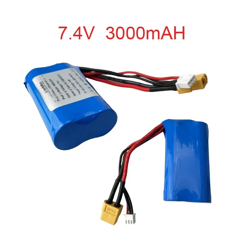 📦18650 7.4V 2S1P 3000 MAh Lithium-ion Battery Pack, Suitable For Various Drones💖