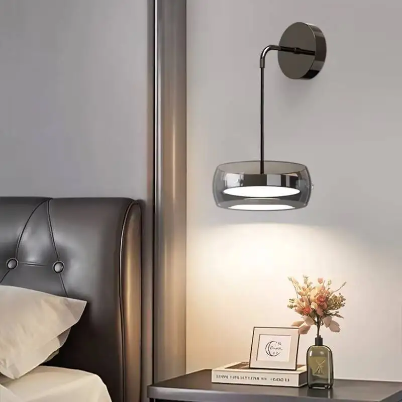 Italian Light Luxury Restaurant Chandelier Modern Minimalist Three-headed Glass LED Chandeliers Minimalist Indoor Lighting Lamps