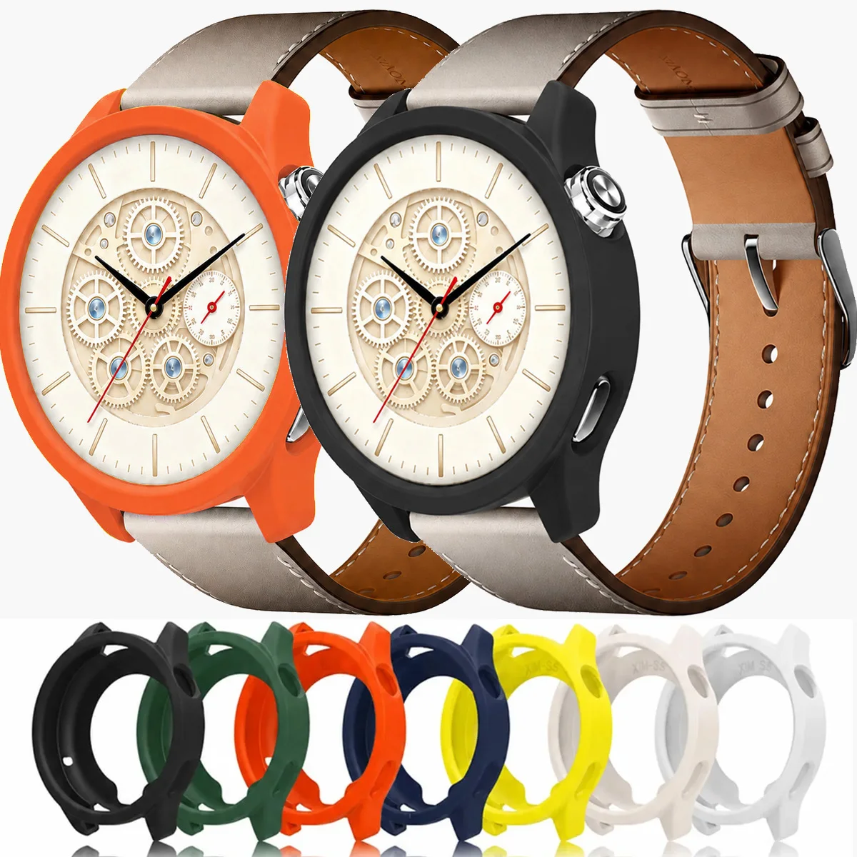 New Silicone Case for Xiaomi Watch S5 Smartwatch Accessories Drop-resistant Protective Bumper Frame Cover for Xiaomi Watch S5