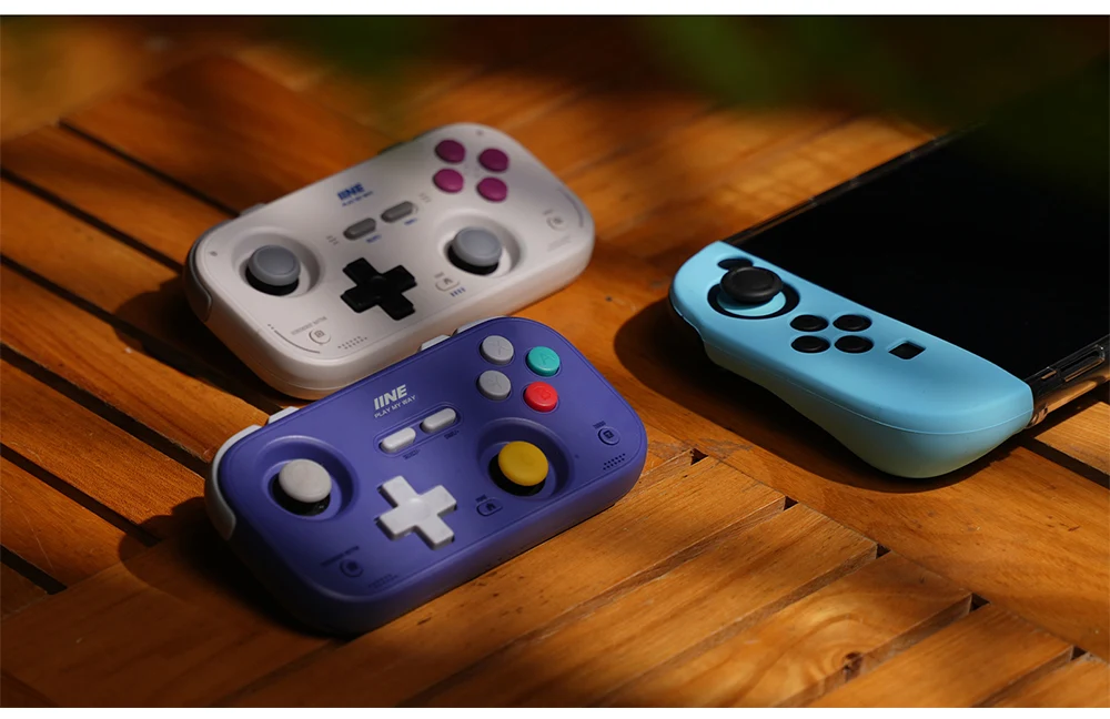 IINE Pocket Gamepad for Nintendo Switch 2/1 Steam Deck Phone Car Portable Retro Controller Hall Effect Joystick NS Version