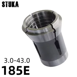 Stuka DIN6343 F66 185E Round Hole 3-43mm For MIYANO CNC lathe Front Push collet Spring Steel Chuck Round Square Hexagon