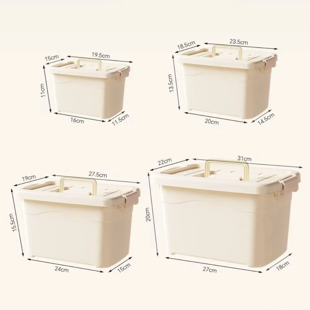 Multifunction Household Storage Box Dustproof Waterproof Storage Cabinet Portable Household Organizer with Handle Large Capacity