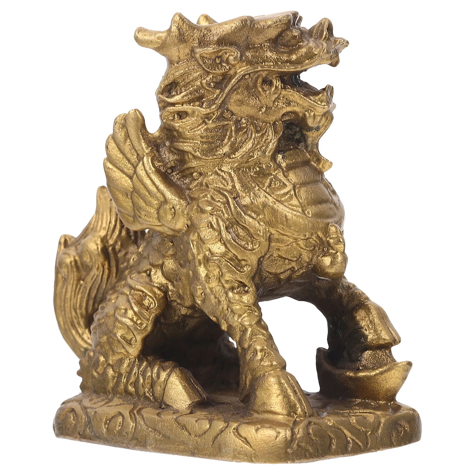 

Copper Kylin Desk Decor Statues Home Office Adornment Energizing Design Unique Appearance Propitious Craft Chinese Dragon