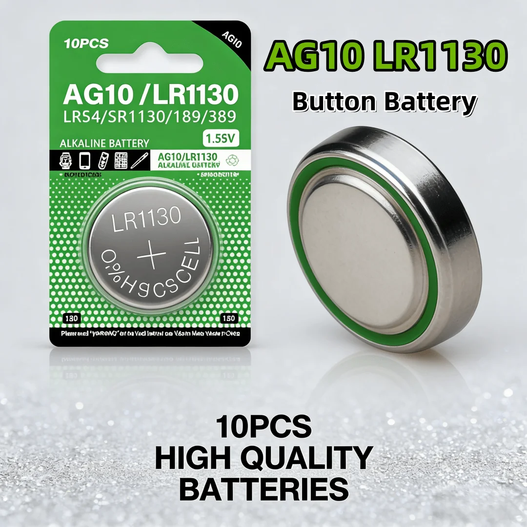 10-100Pcs AG10/LR1130 High Quality Alkaline Battery LR54 L1131 389A D189 1.55V Watch Button Cell Batteries For Toys Calculators