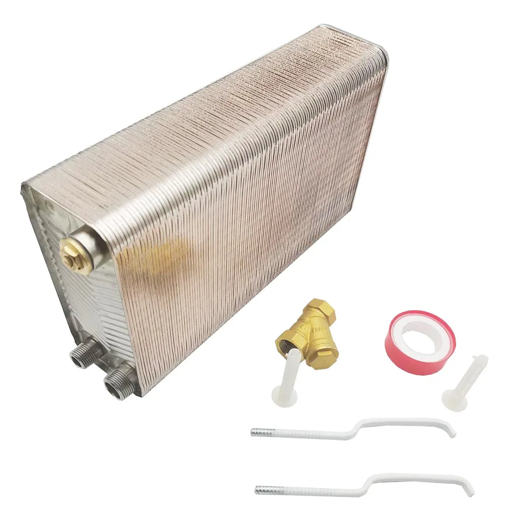 120 Plates Water to Water Brazed Plate Thermal Stainless Steel Heat Exchanger Brazed Plate Heat Exchanger