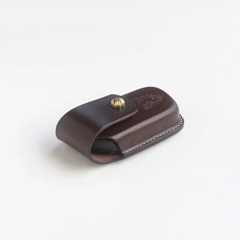 for BMW 5 Series X5 X7 X1 Large Blade Handmade Leather All-inclusive Simple High-end Personalized Key Cover and Buckle
