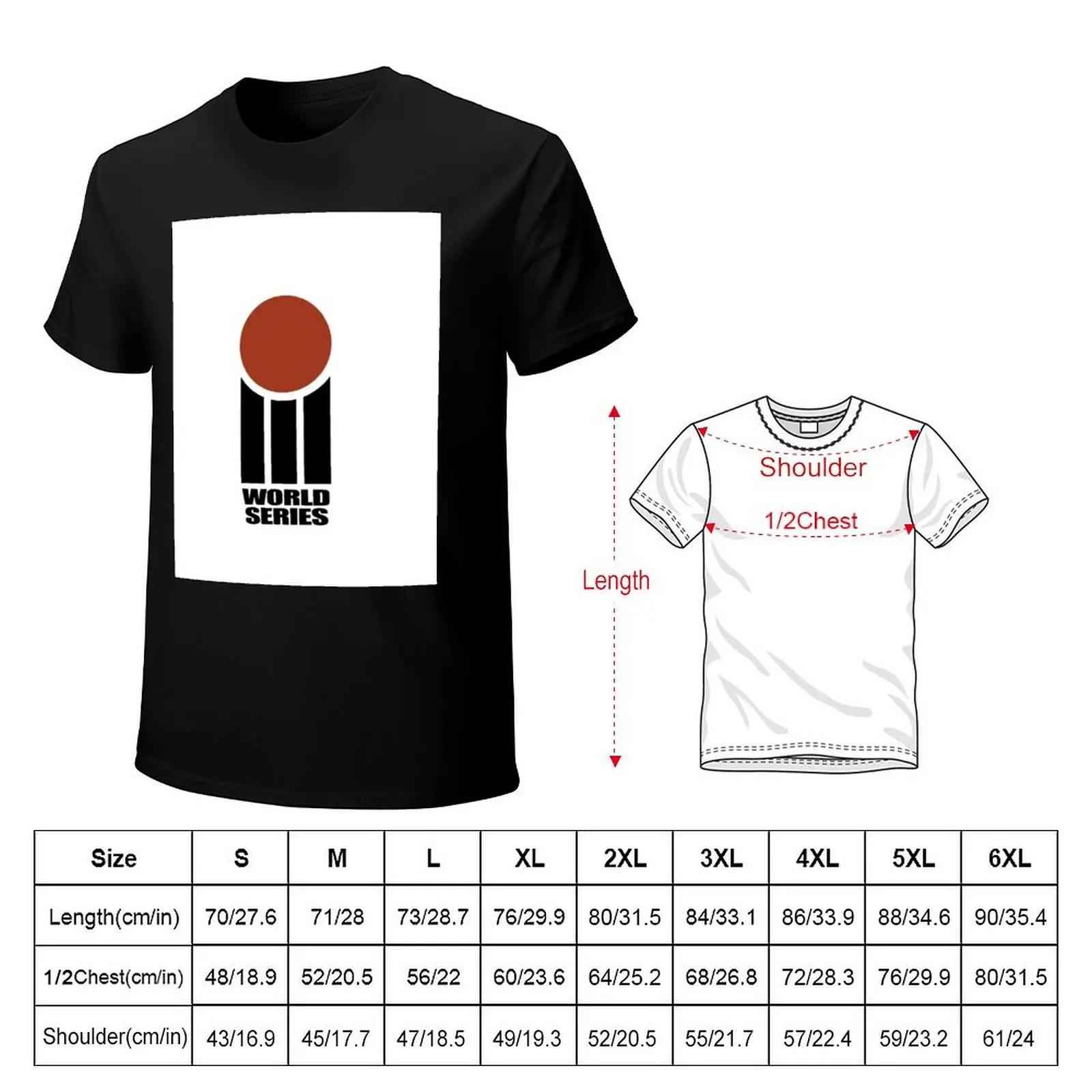 World Series Cricket (with correct font) T-Shirt Soft Casual Short Sleeve Cotton Tee