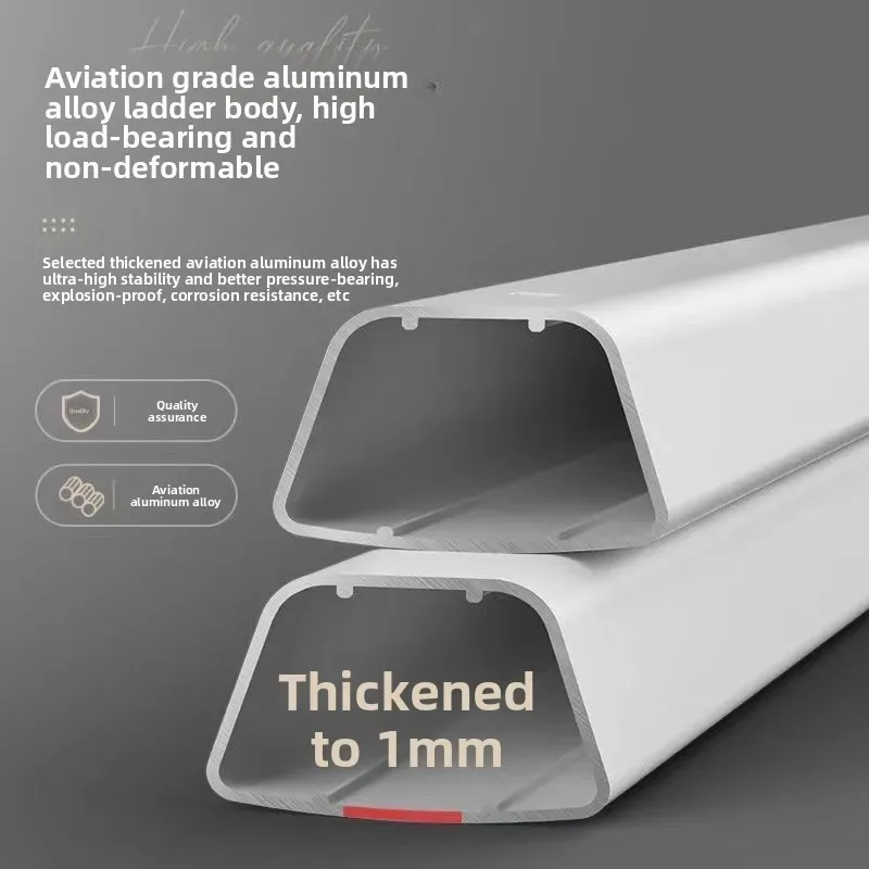 Échelle de ménage pliante multifonctionnelle d'intérieur, tabouret Portable rétractable à chevrons en alliage d'aluminium épais