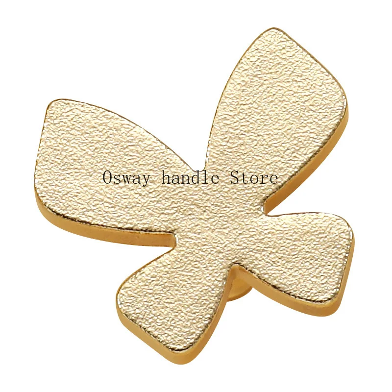European creative personalized butterfly handle brass material cabinet door handle universal