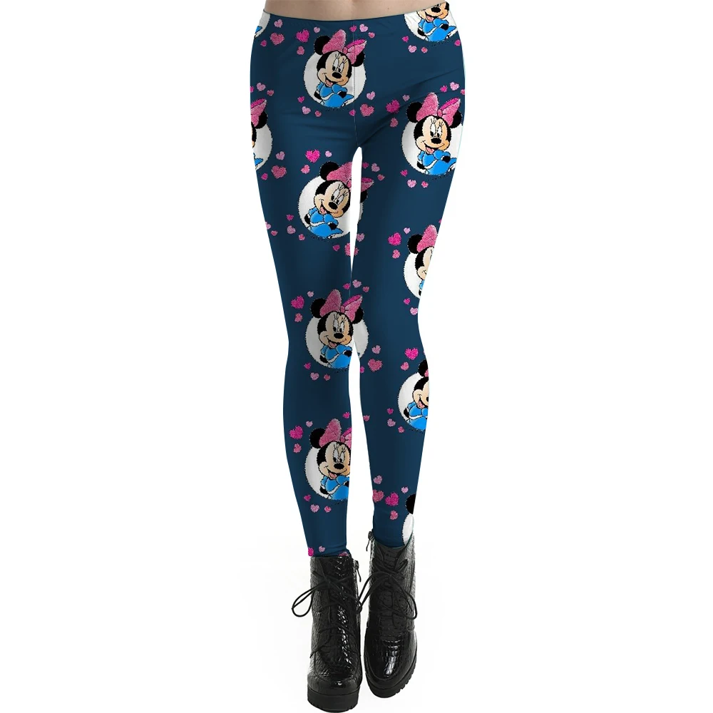 Leggings Casual Disney Mickey Mouse print Elastic Fashion Bottoms Leggings Women Fitness Camouflage Leggings Workout Legging