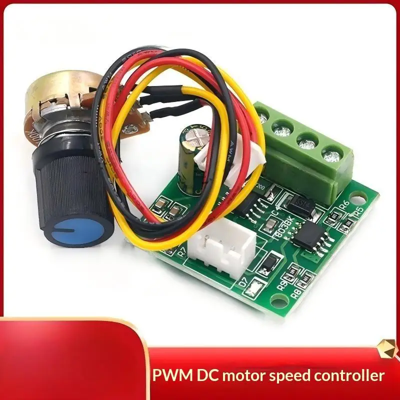PWM DC Motor Speed Controller Adjustable Control Knob Stable Performance For DIY Electronics Robotics Projects