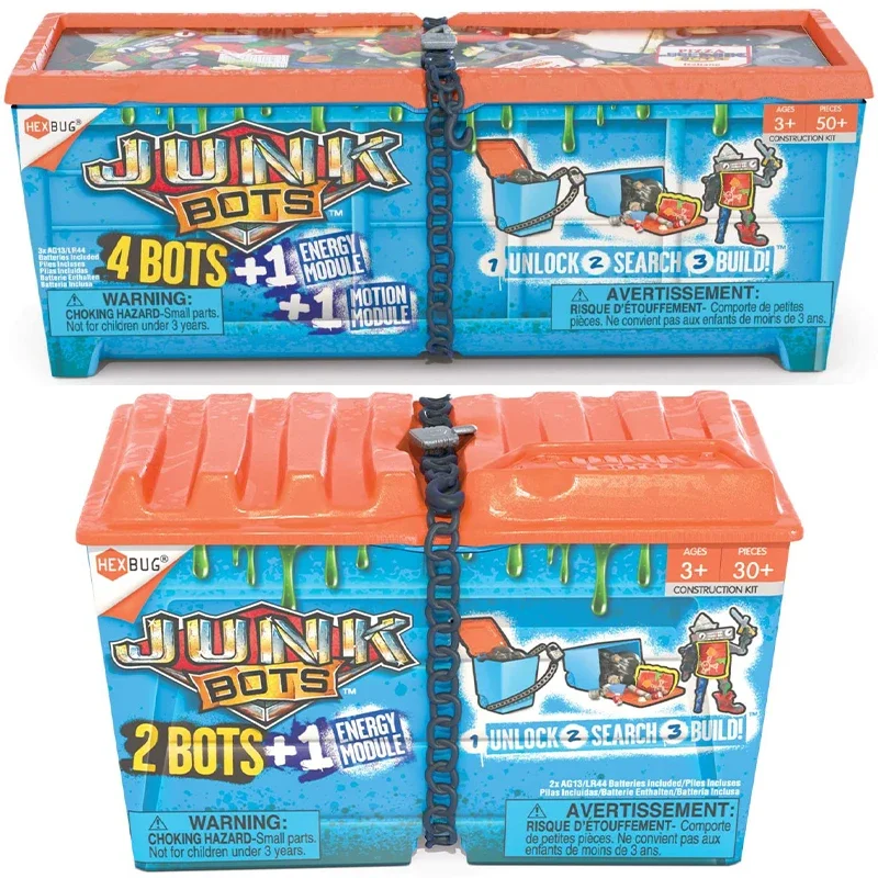 

JUNKBOTS-Kit Action Figure Construction Kit Original Assortment of Industrial Dumpster Surprise Alien Powered Children's