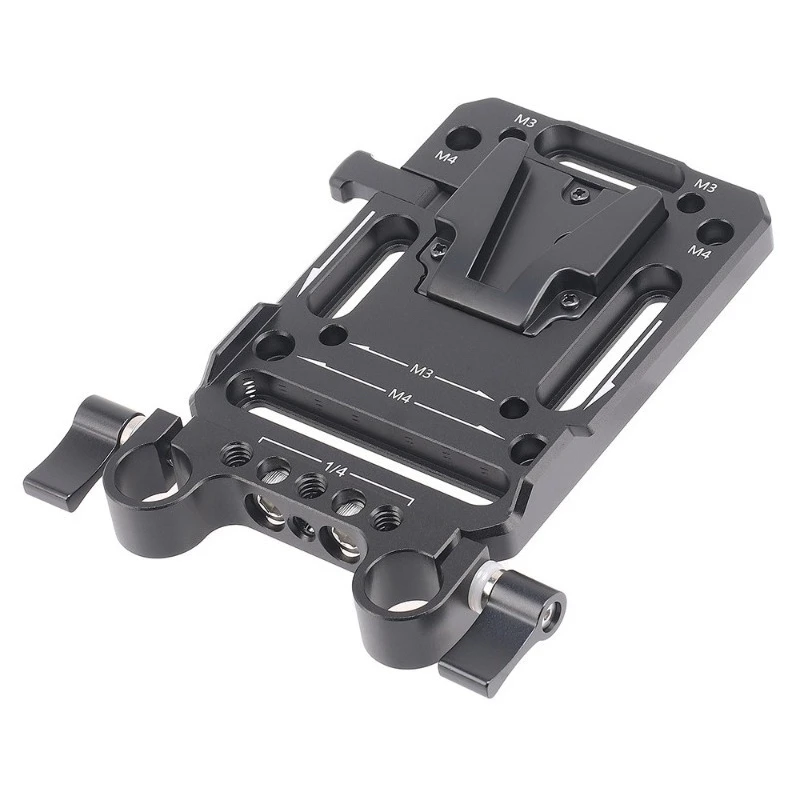 ForV type interface battery gusset 15mm rail pipe clamp fixed base photography accessories