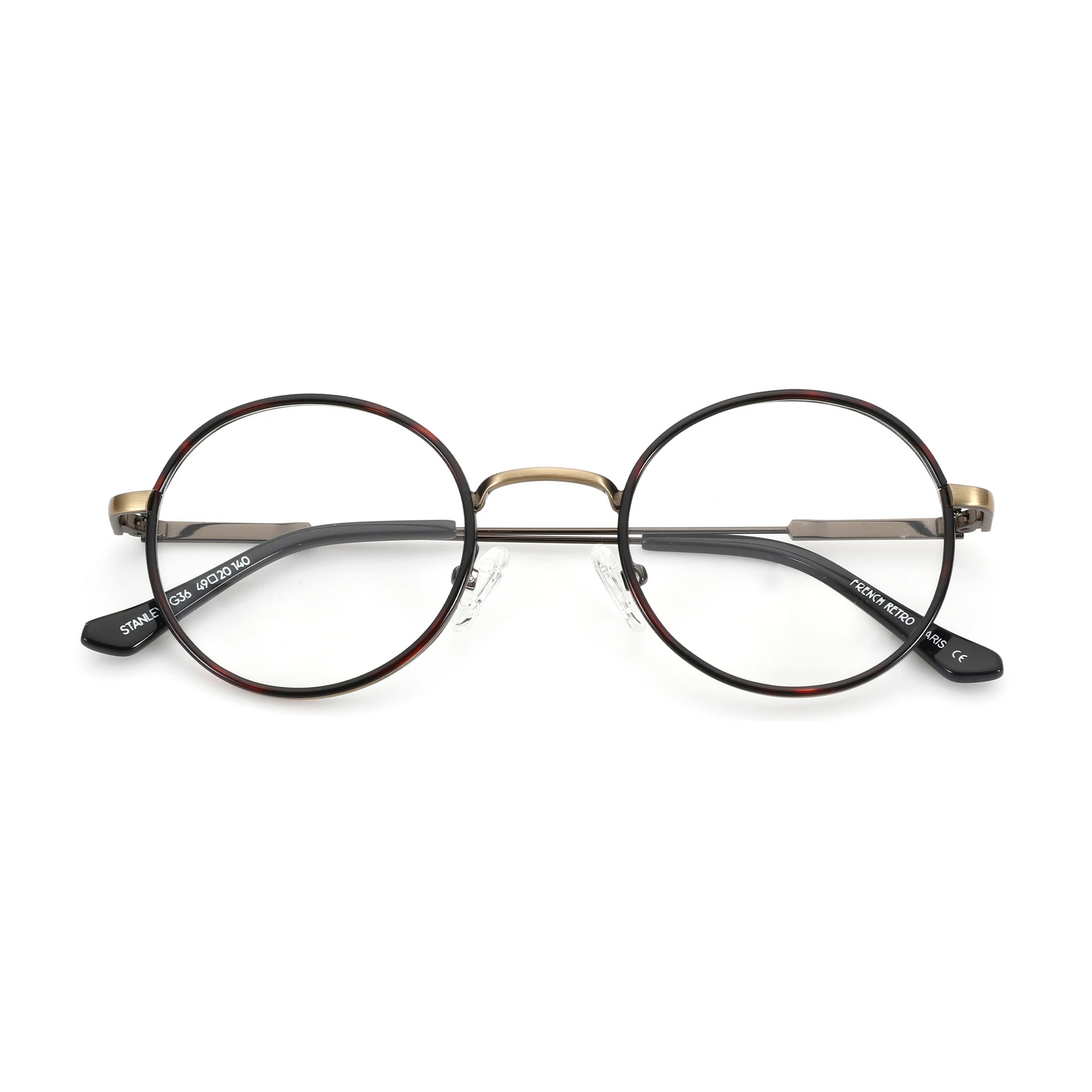 AIR EIGHT Metall-Rundbrille für Männer und Frauen, blaues Licht, Myopie, optische Brille, progressive photochrome Brille – Detail 7