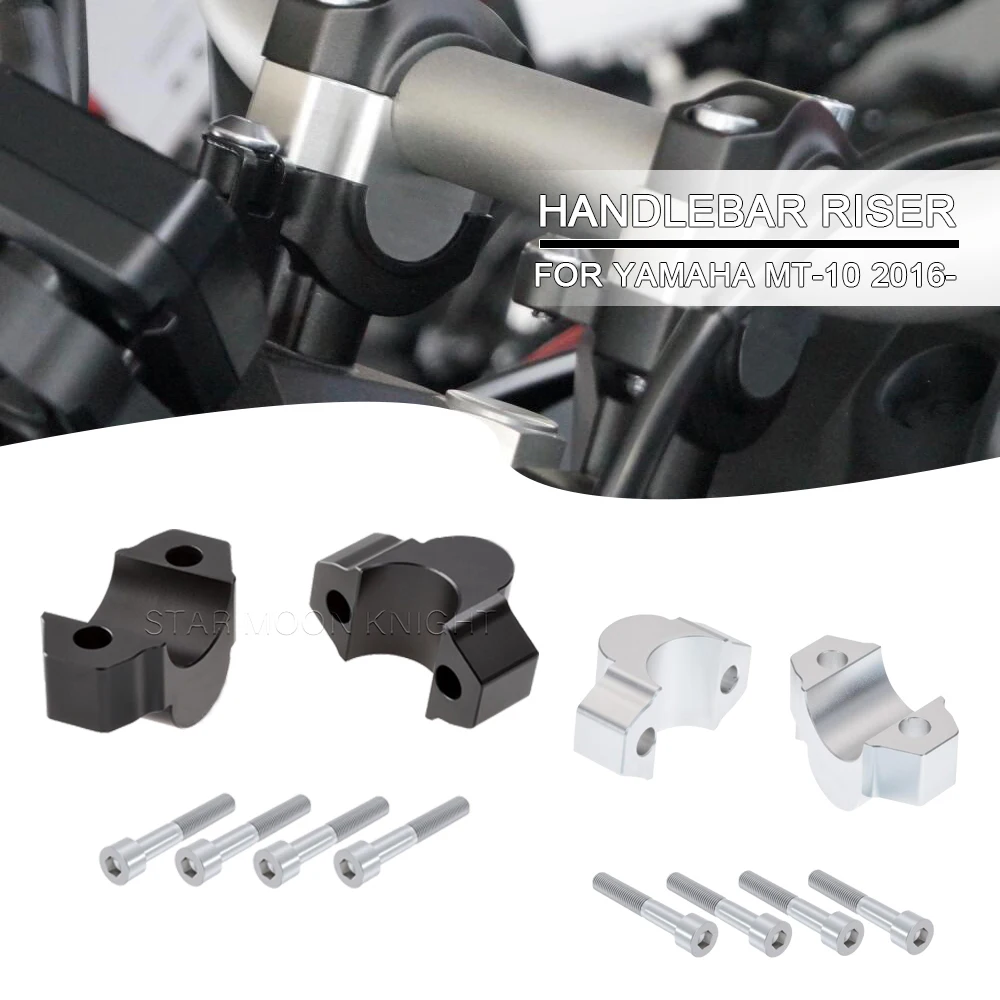 

For Yamaha MT-10 MT10 MT 10 2016- 2022 2021 2020 Motorcycle Accessories Handlebar Riser Drag Handle Bar Clamp Extend Adapter