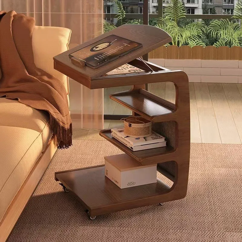 

Living Room With Wheels Side Coffee Table Bedroom Bedside Cabinet Sofa Household Multifunctional Small Table Mesa De Centro Sala