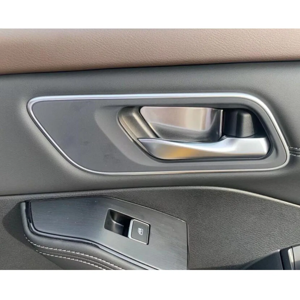 لنيسان X-trail Xtrail Rogue T33 2021 2022 2023 2024 2025 الصلب درابزين مسند الذراع الباب السلطانية ملصق غطاء الكسوة الملحقات