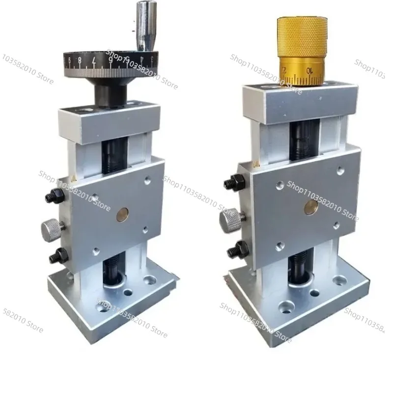 Precision Z-Axis Vertical Sliding Table, Dovetail Groove Worktable with Lead Screw for Manual Positioning