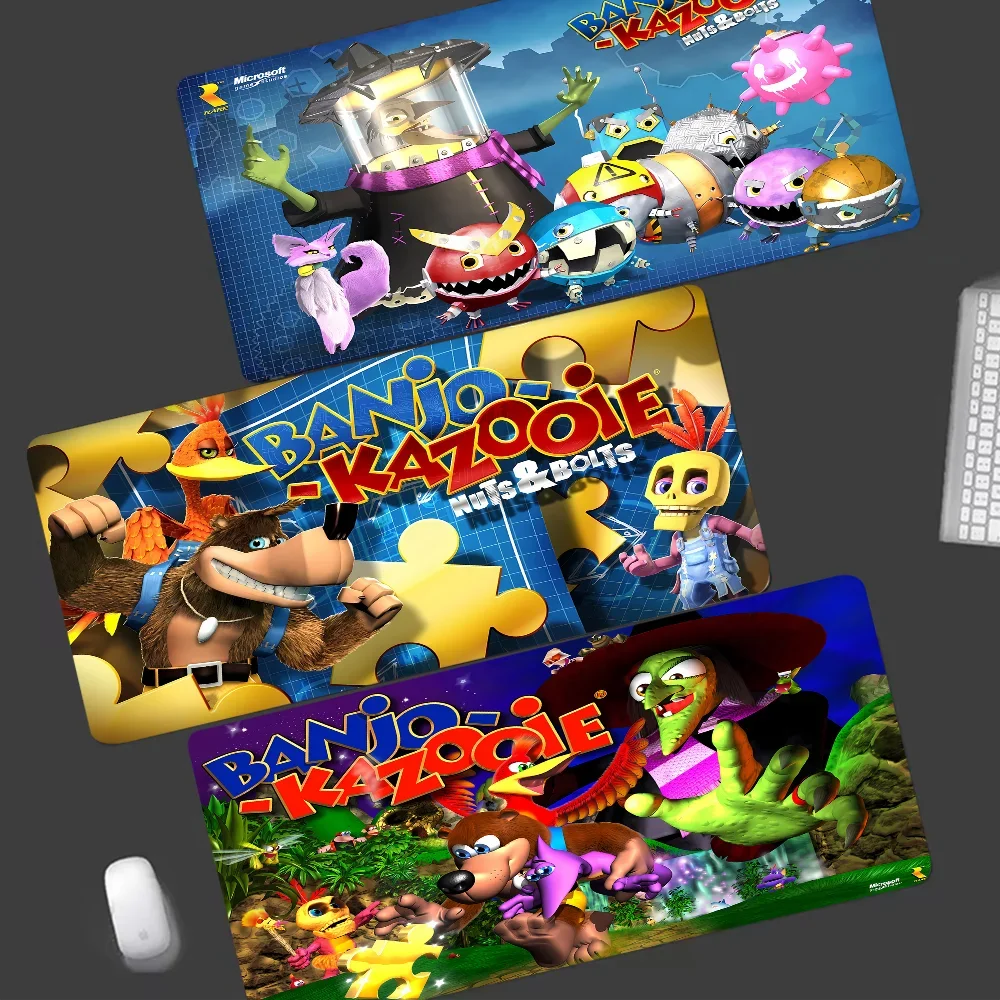 Banjo Kazooie In Stocked Laptop Gaming Mice Mousepad Size For Large Edge Locking Game Keyboard Pad