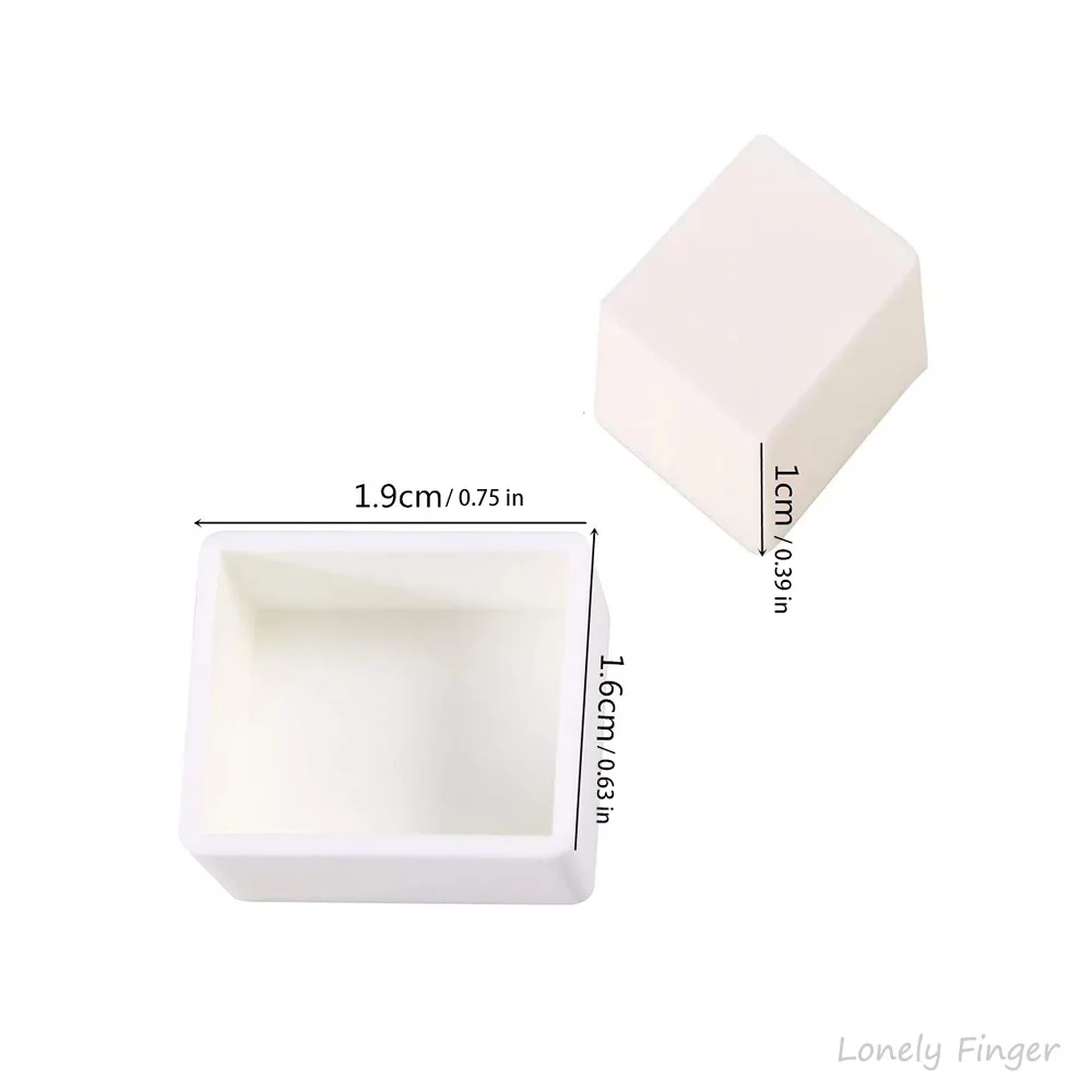 2ml Watercolor Pans, Empty Half Pans Plastic Watercolor Tins for Oils Acrylic Painting Travel Tin Case Palette,50pcs