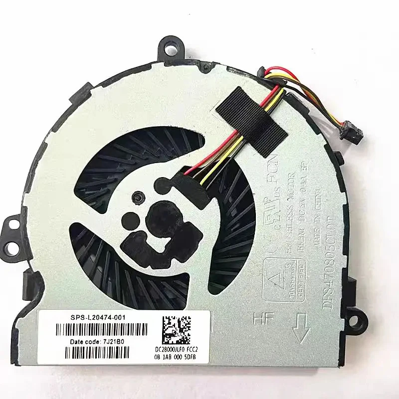 CHEN Original For HP 15-DA 15-DB TPN-C135 TPN-C136 Laptop Cooling Fan Cooler Fan With Heatsink  L20474-001 ~~