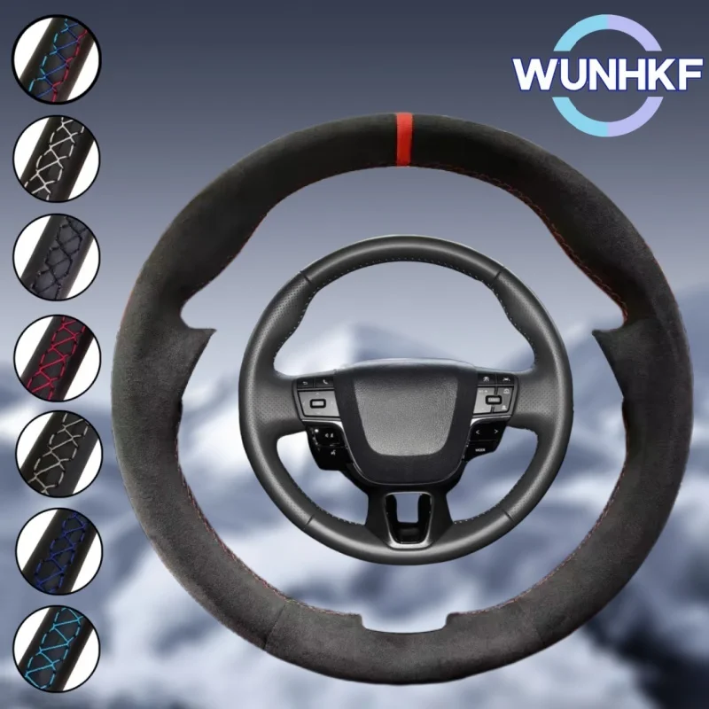 

Пользовательский автомобильный плетеный чехол на руль, противоскользящий, 100% подходит для Toyota Alphard IV 2023 2024 2025, автомобильная пленка на руль