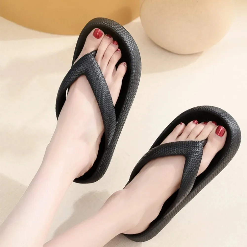 

Нескользящие пляжные шлепанцы на толстой платформе, женские шлепанцы, лето 2022, быстросохнущие сандалии, удобная домашняя одежда для отпуска у бассейна