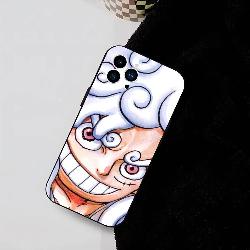 One Piece Anime Luffy Gear 5 Phone Case Magnetic Silicone Soft Case For IPhone 17 16 15 14 13 12 11 Plus Pro Max Air view 5