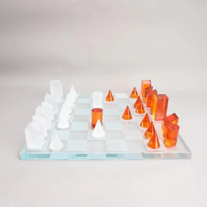 【Popular】izable Color Crystal Chessboard Ornament Elegant Decorations for Home or Gift Giving