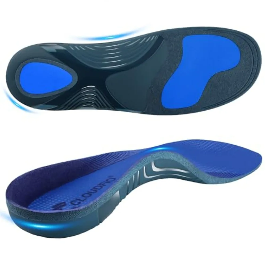 

Plantar Fasciitis Insoles for Men Women, High Arch Support for Pain Relief, Shoe Inserts Orthotic for Flat Feet, Work Boot Inso