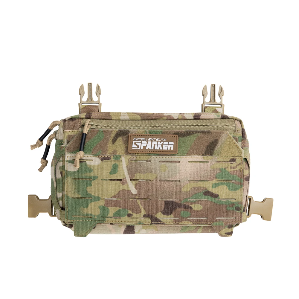 Imagem -04 - Tattoo Chest Rig Pouch para Homens Bolsa de Colete Funcional Survival Army Camo Kit Molle System Mochila Locomotiva