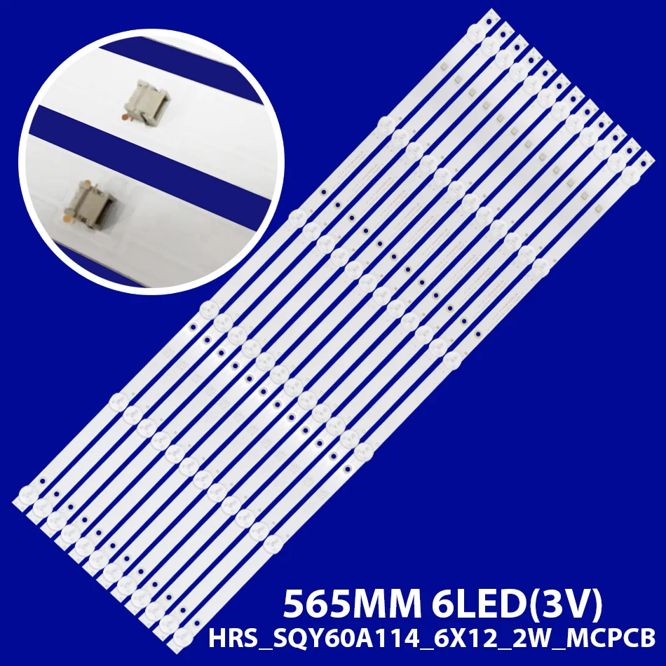 

КОМПЛЕКТ 12 шт. светодиодная лента RCA RNSMU6039 PROSCAN PLED6055 JL HRS_SQY60A114_6X12_2W_MCPCB 12 мм_V1 AE0110511 AE0110696 Для Vios Vi 96965