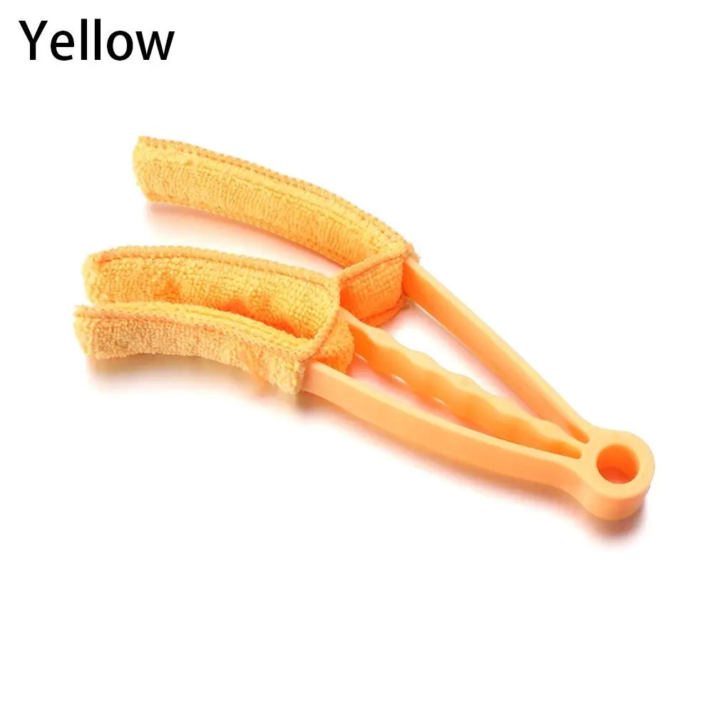 Kitchen Office Microfiber Duster Removable Cleaner Brush Clip Venetian Window Blind Household