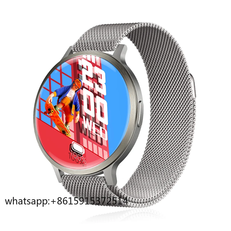 TLCRETE 1.73 بوصة رقيقة جدا AMOLED شاشة كبيرة الرجال ساعة ذكية DM90 400mAh مراقب معدل ضربات القلب موضة Reloj Inteligente Para Homb