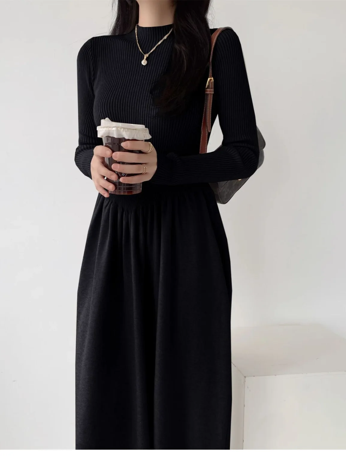 

Knee Length Pullovers For Woman Sweaters Jumpers Women Casual Curled Relaxed Fit Outer Mother's Romantic Ribbon Loose-Thickened