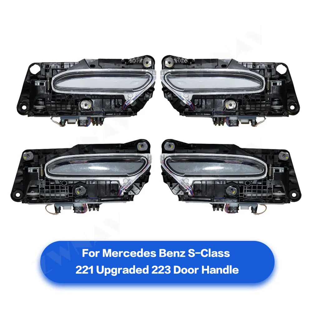 For Mercedes Benz S-Class W221 Door Handle Upgraded to W223 Model Automotive Decorative Accessories