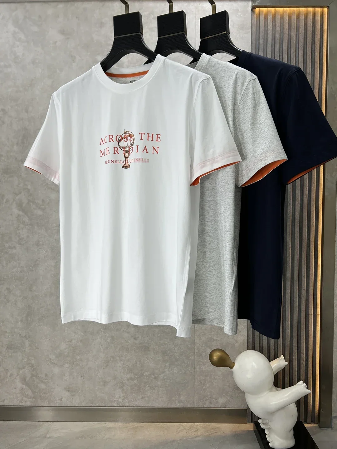 BLLI T-Shirt men cotton 2024 summer New ventilate Solid Color Casual Appear Thin Sleeve Decoration Old Money Popular classics