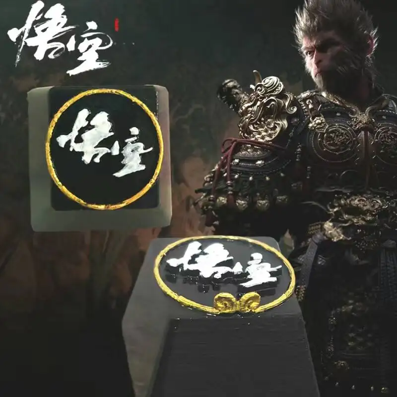 

Black Monkey Headband Personality Keycaps Cool Novel Creative Key Caps Resin Esc Key Esports for Mechanical Keyboard