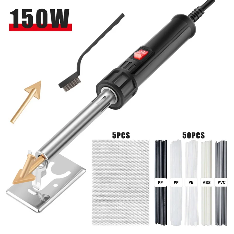 ABJT-150W Plastic Welding Kit Soldering Iron Welding Repair Tool For DIY Car Bumper Kayak Canoe Welder Tools Kit