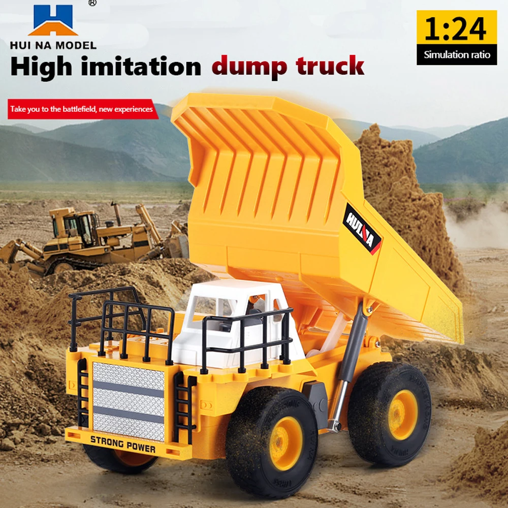 

Huina 1517 Rc Dump Truck 1:24 2.4G Remote Control Car Engineering Vehicle 6Ch Rc Tractor Children's Toys for Boy Christmas Gifts