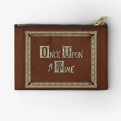 Once Upon A Time Storybook Zipper Pouches Men Key Packaging Pocket Cosmetic Small Money Wallet Pure Underwear Women Storage