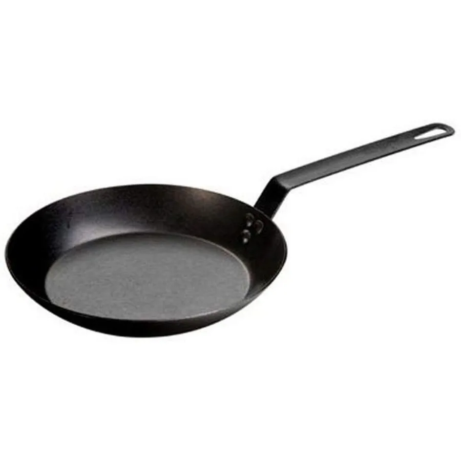 

PreSeasoned Carbon Steel Skillet for Versatile Cooking: Ideal for Use on the Stove in the Oven on the Grill or Over a Campfire