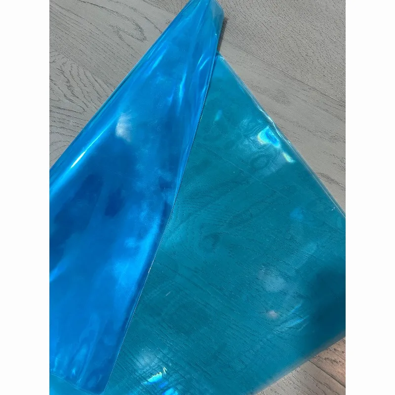Reflective Liquid Double Sided PVC Fabric Fashion Experiment Technology Designer Fabrics for Diy Sewing Clothing Cloth
