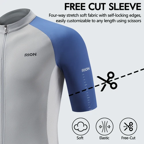 Imagen 2 del producto RION-Camiseta de ciclismo para hombre, ropa para bicicleta, camiseta, ropa para bicicleta de montaña MTB, camisas para mujer, equipo uniforme, manga corta 2025