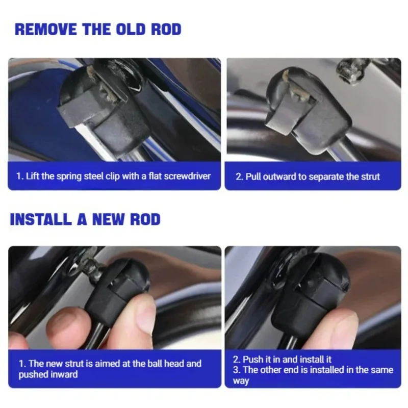 Asta di supporto per riempimento gas 1PC può essere sostituita direttamente, durevole e robusta, kit pilastro cofano anteriore Volkswagen T5