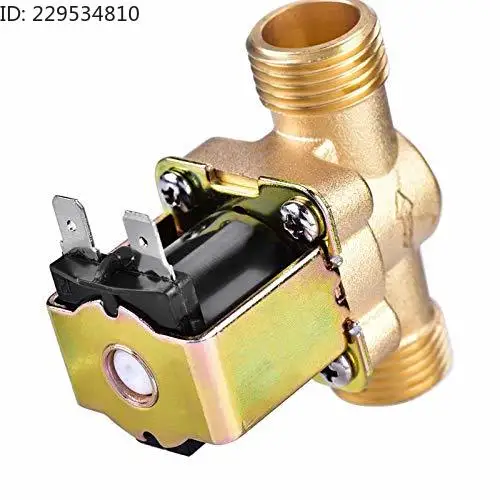 

12v 24v 220v G3/4'' Brass Electric Solenoid Valve Water Air Inlet Flow Switch Water Heater Valve