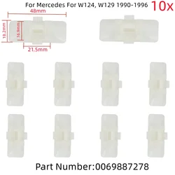 10pcs Body Side Moulding Clip Retainer For Mercedes W124 W129 1990-1996 Replace 006-988-72-78 Door Trim Fender Clip Fastener